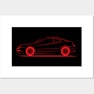 Alfa Romeo GTV (916) 1993-2004 Red Posters and Art